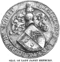 Seal of Janet Hepburn, Lady Seton and foundress of the Convent of Sciennes in Edinburgh, wife of George 5th Lord Seton who was killed at Flodden in 1512.