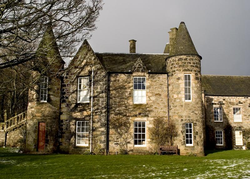 Meldrum House, Aberdeenshire, side view.