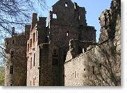 Huntly Castle view, 2010.