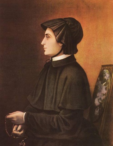 The Filicchi Portrait of St. Elizabeth Ann Seton, dated 1804. click to view large