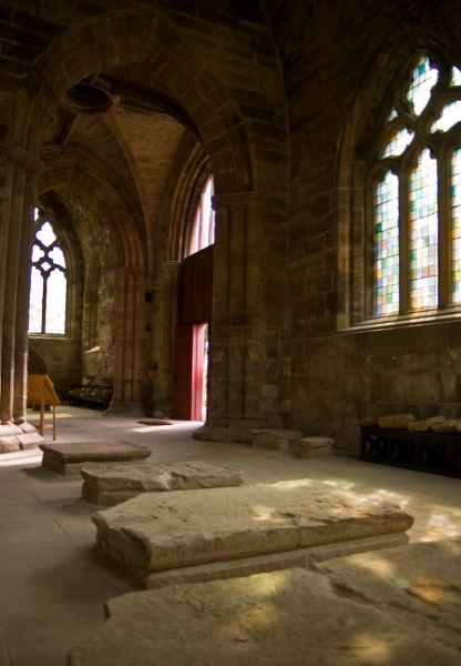 The transept crossing, at Seton Collegiate Church.