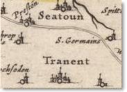 View of Tranent from Blaeu's Atlas, 1654.