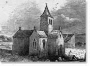 Drawing of Tranent Church, 18th century.