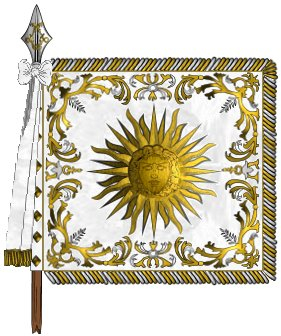 Standard of the Scots Guards in France," Les Gardes Eccossais".