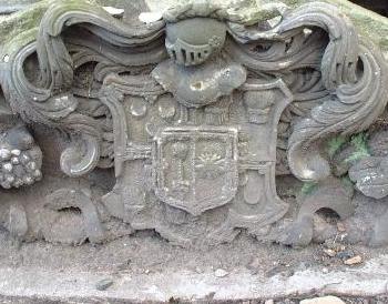 Arms at the grave of George Seton, Baillie of Tranent, 1769.